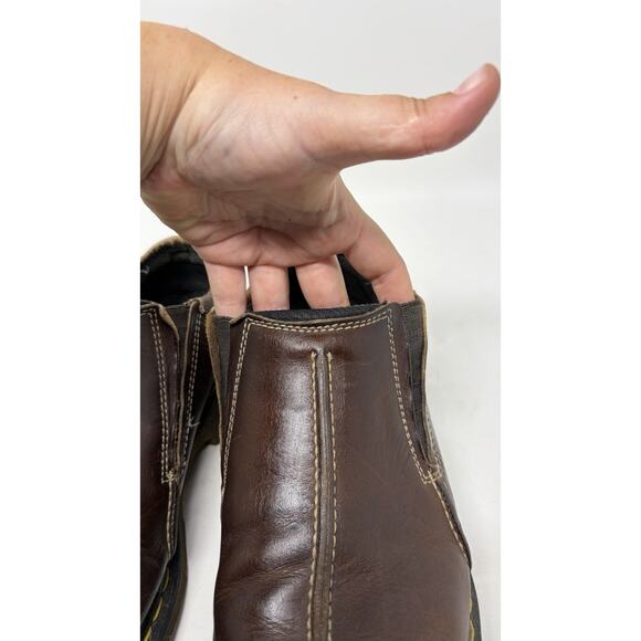 Dr. Martens England Men’s Sz 9 US Brown Leather Slip On Loafers Shoes 9729 main image 6